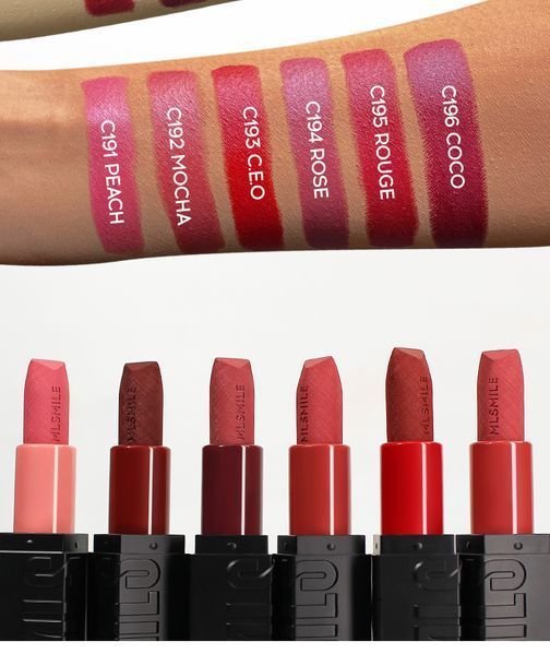 Помада для губ MLSMILE Matte Velvet Lipstick C193 Bright Red 01195 фото