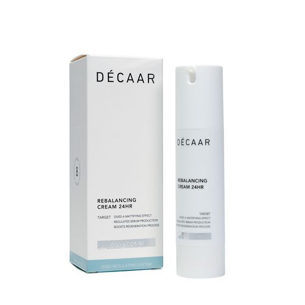 Крем для балансування жирної шкіри обличчя Decaar Rebalancing Cream 24hr відновлення та зволоження 50 мл 01272 фото