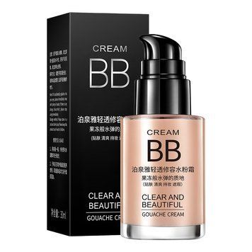 Тональний BB крем для обличчя Bioaqua Clear and Beautiful Gouache Cream натуральний тон 30 мл 01245 фото