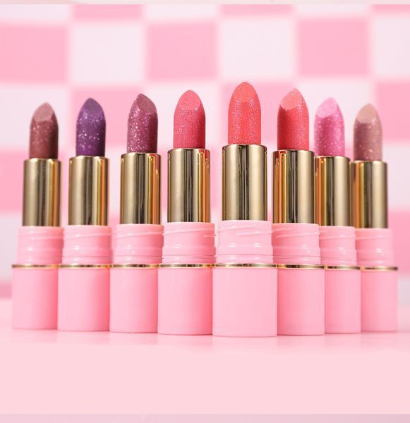Помада для губ з металевим блиском Handaiyan Satin Shimmer Cream Lipstick 01 Sweet Sugar 01134 фото