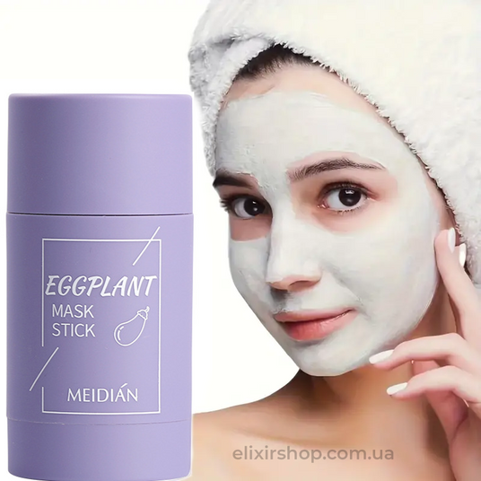 Маска стик для глубокого очищения и сужения пор лица Eggplant