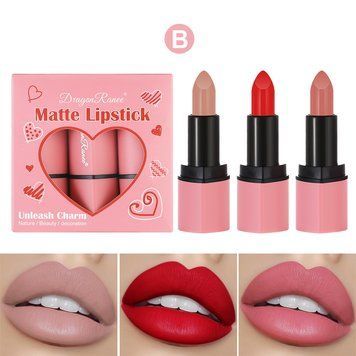 Набір матових помад для губ Dragon Ranee Unleash Charm Matte Lipstick B 3 шт 00948 фото