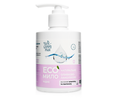 EКО мыло жидкое натуральное оливково-ланолиновое с дозатором (300мл) 00476 фото
